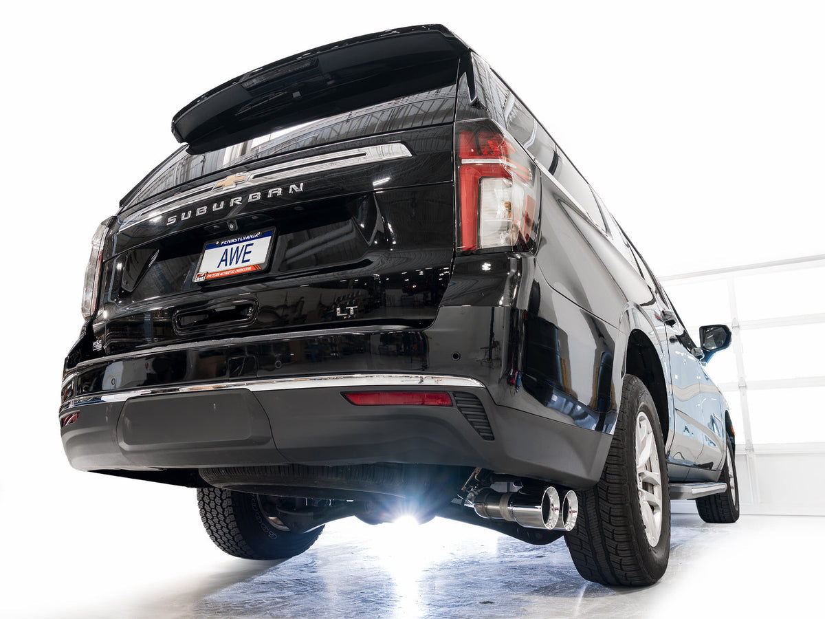 AWE 0FG exhaust for GMT T1XX Tahoe, Suburban, Yukon and Yukon XL 5.3L