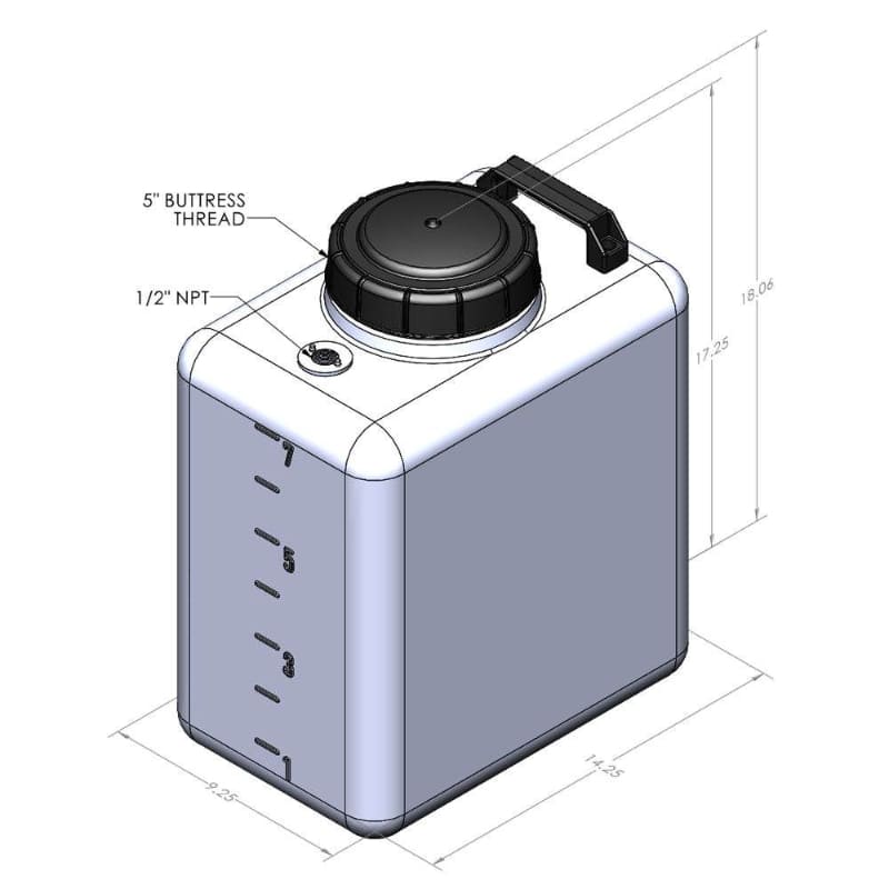 7 Gallon RV Portable Galley Fresh Water Tank