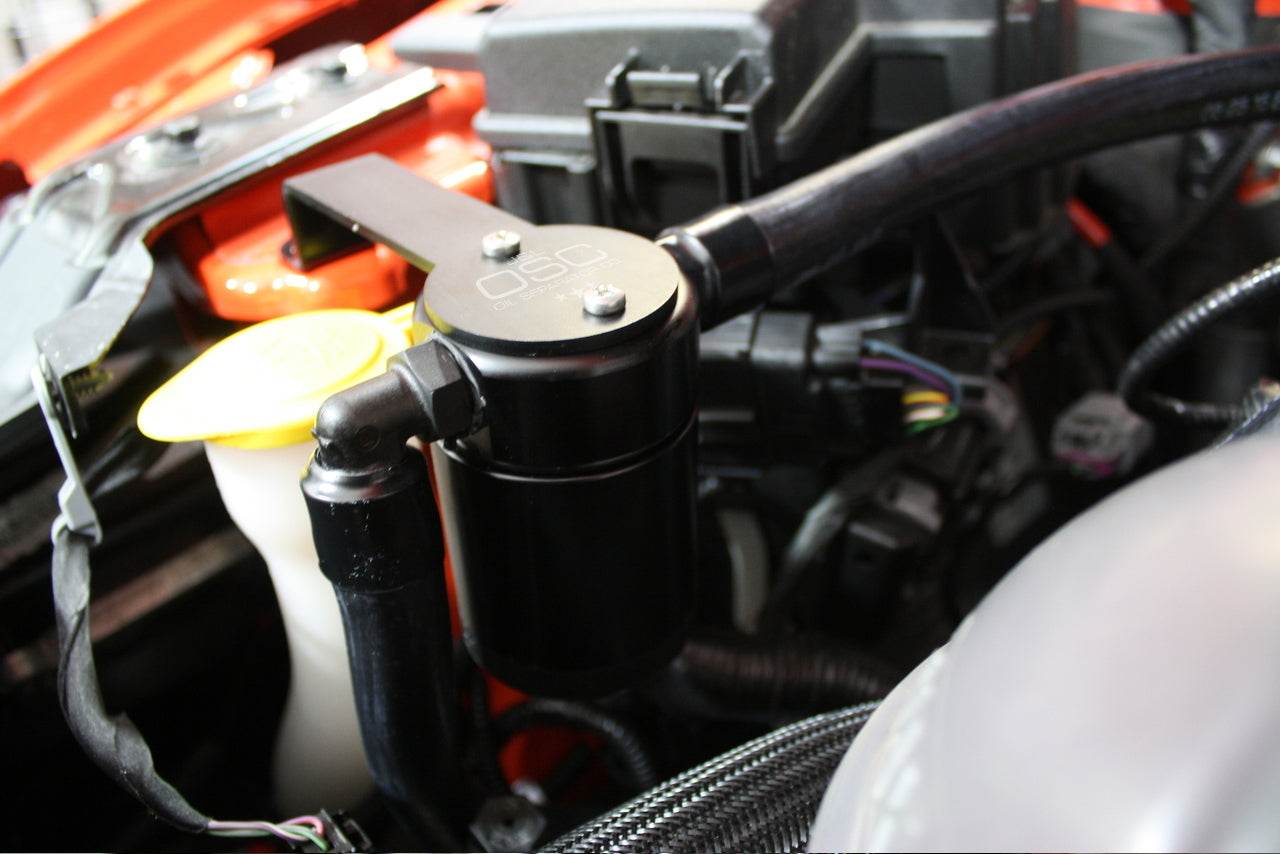 J&L Oil Separator 3.0 Passenger Side, Black Anodized
