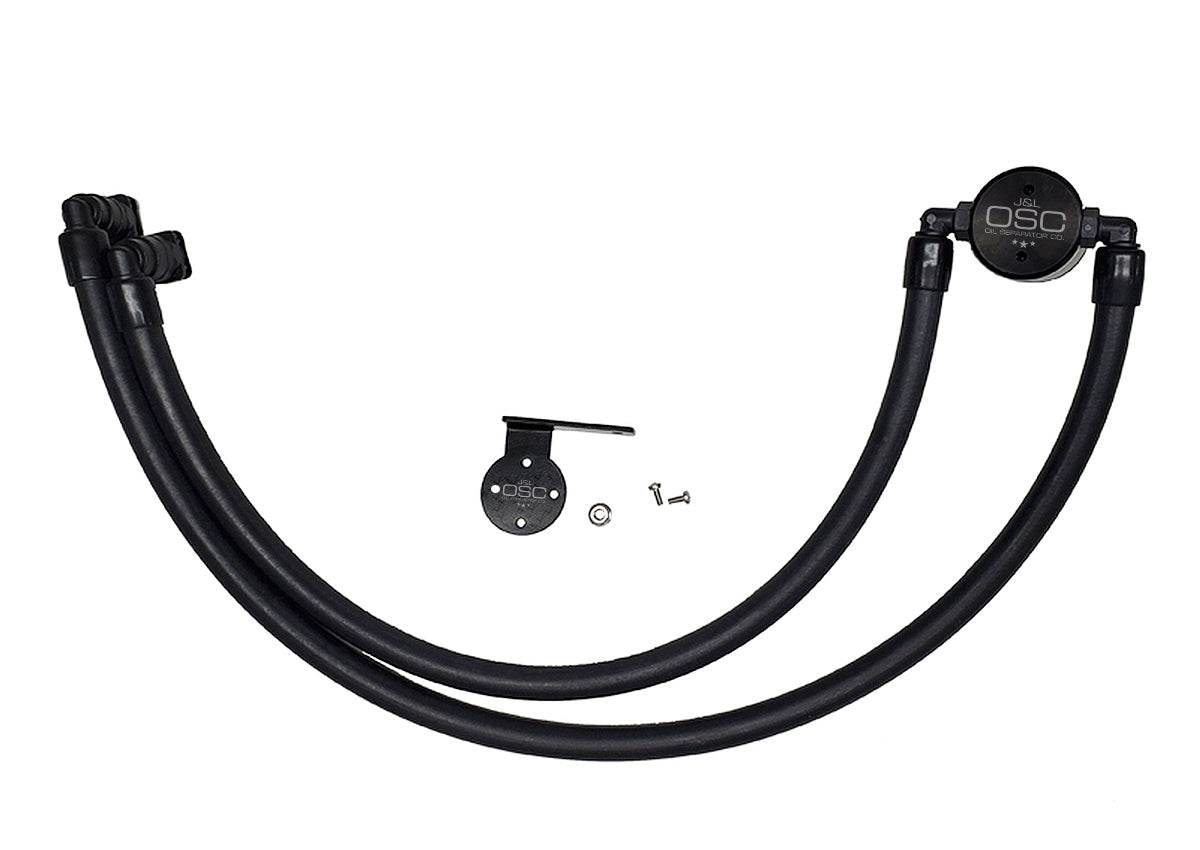 J&L Oil Separator 3.0 Passenger Side, Black Anodized - S&B