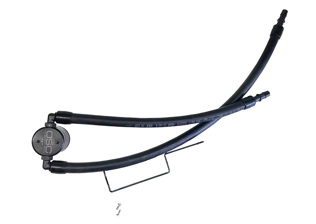 J&L Oil Separator 3.0 Passenger Side, Black Anodized - S&B
