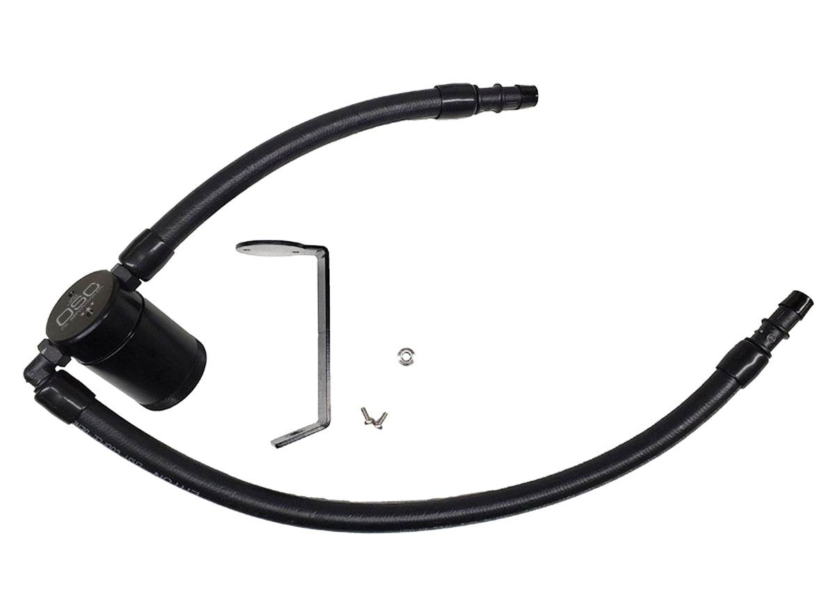 J&L Oil Separator 3.0 Passenger Side, Black Anodized - S&B