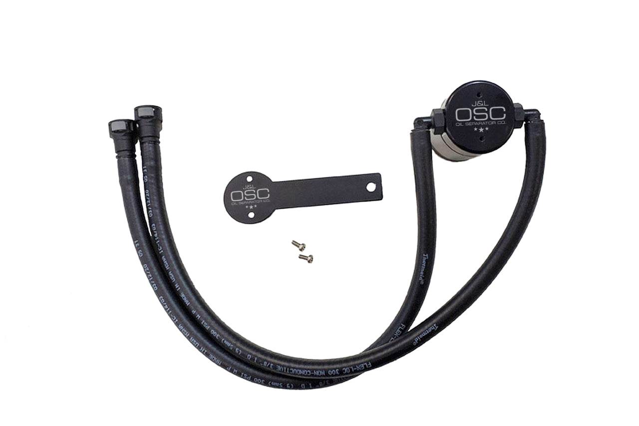 J&L Oil Separator 3.0 Driver Side, Black Anodized - S&B