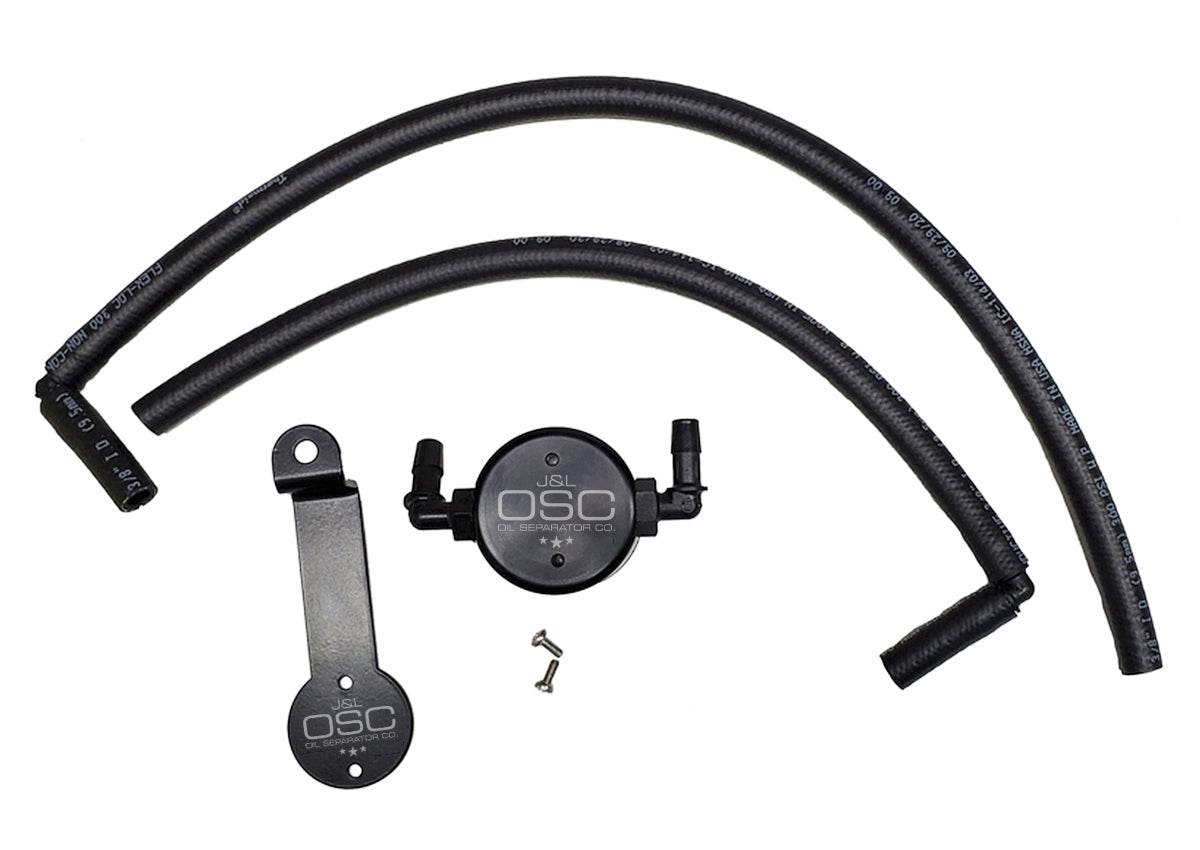 J&L Oil Separator 3.0 Driver Side, Black Anodized - S&B