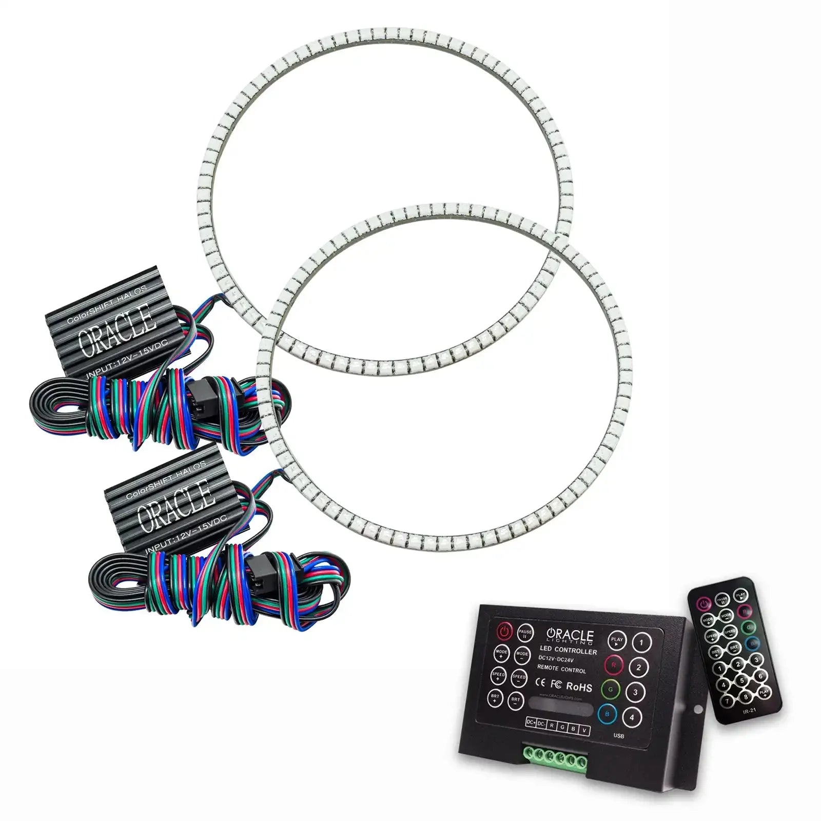 Universal 7" Round Exterior Surface Mount LED Halo Kit with 2.0 Controller.