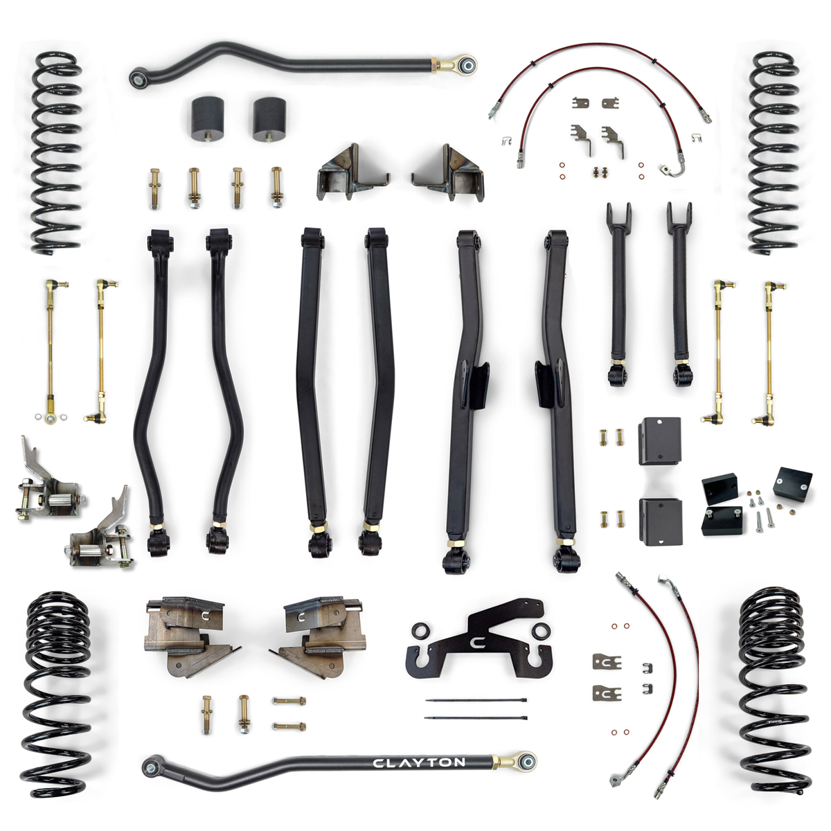 Clayton Off Road Overland+ 4.5-inch long arm lift kit for 2020-2023 Jeep Wrangler JL diesel