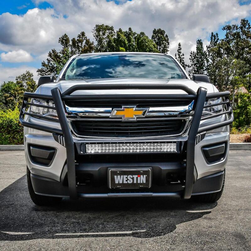 Westin Sportsman X Grille Guard, Textured Black, fits Chevy Colorado