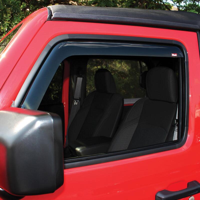 Westin In-Channel Wind Deflectors, 2-Piece, fits Jeep Wrangler