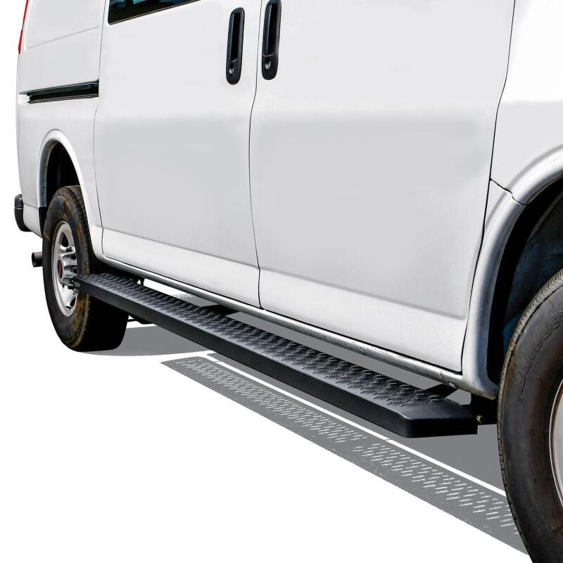 Westin Grate Steps Running Boards, 46 in. Driver and 97 in. Passenger Side, fits Mercedes Sprinter