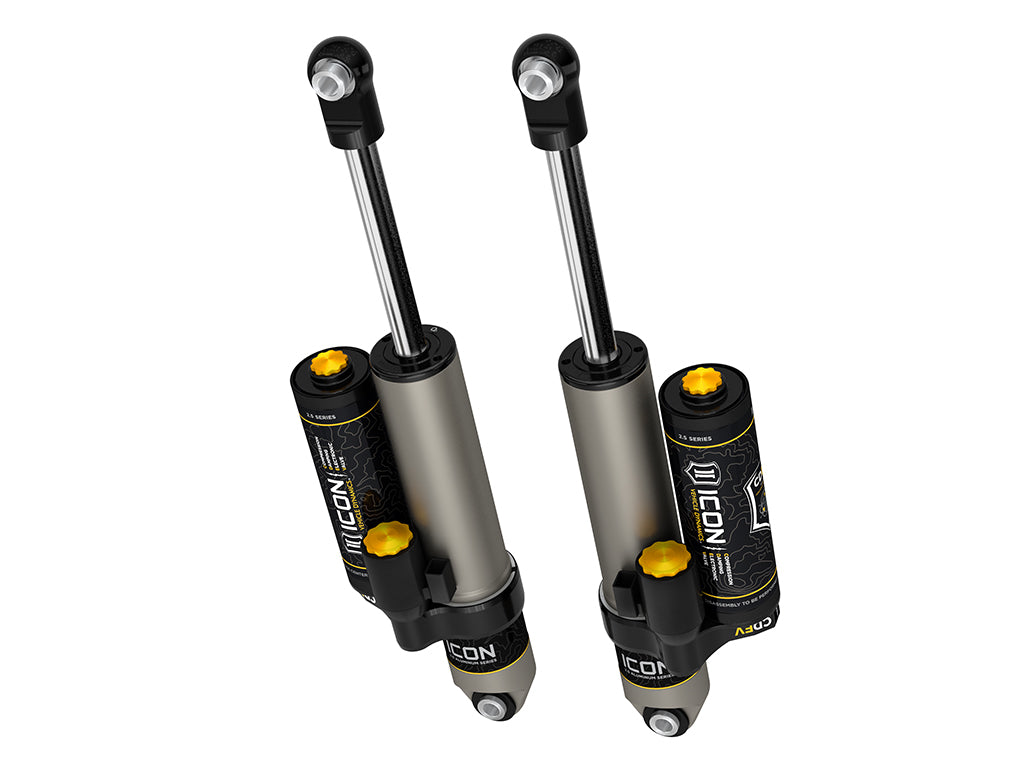 ICON V.S. 2.5 rear piggyback shocks with CDEV for Chevy Silverado 1500 and GMC Sierra 1500 2019-2026