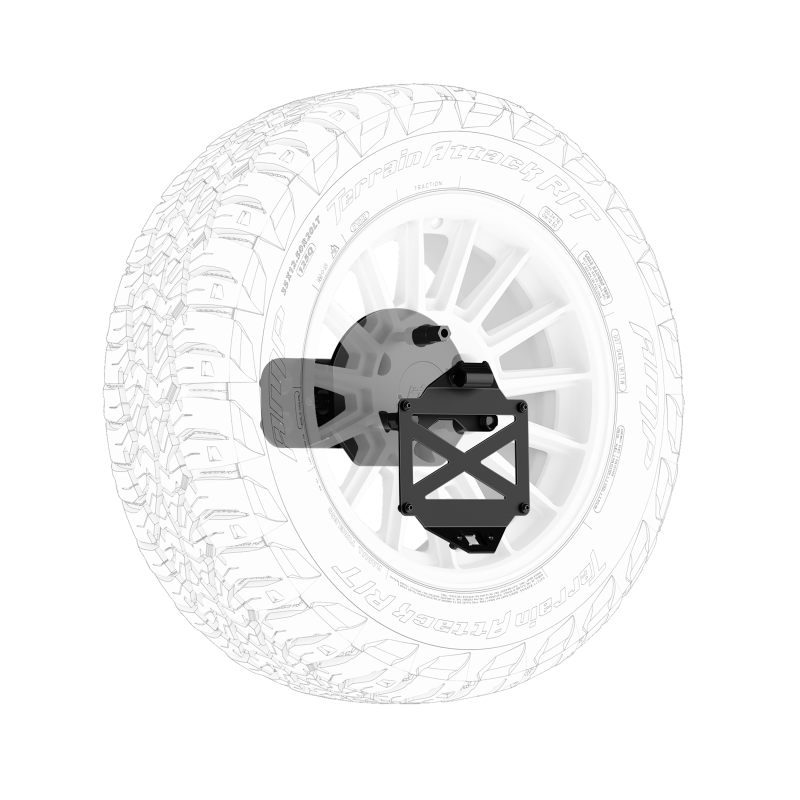 Body Armor 4x4 Pro Series II Tire Carrier with License Plate Holder, fits Toyota 4Runner