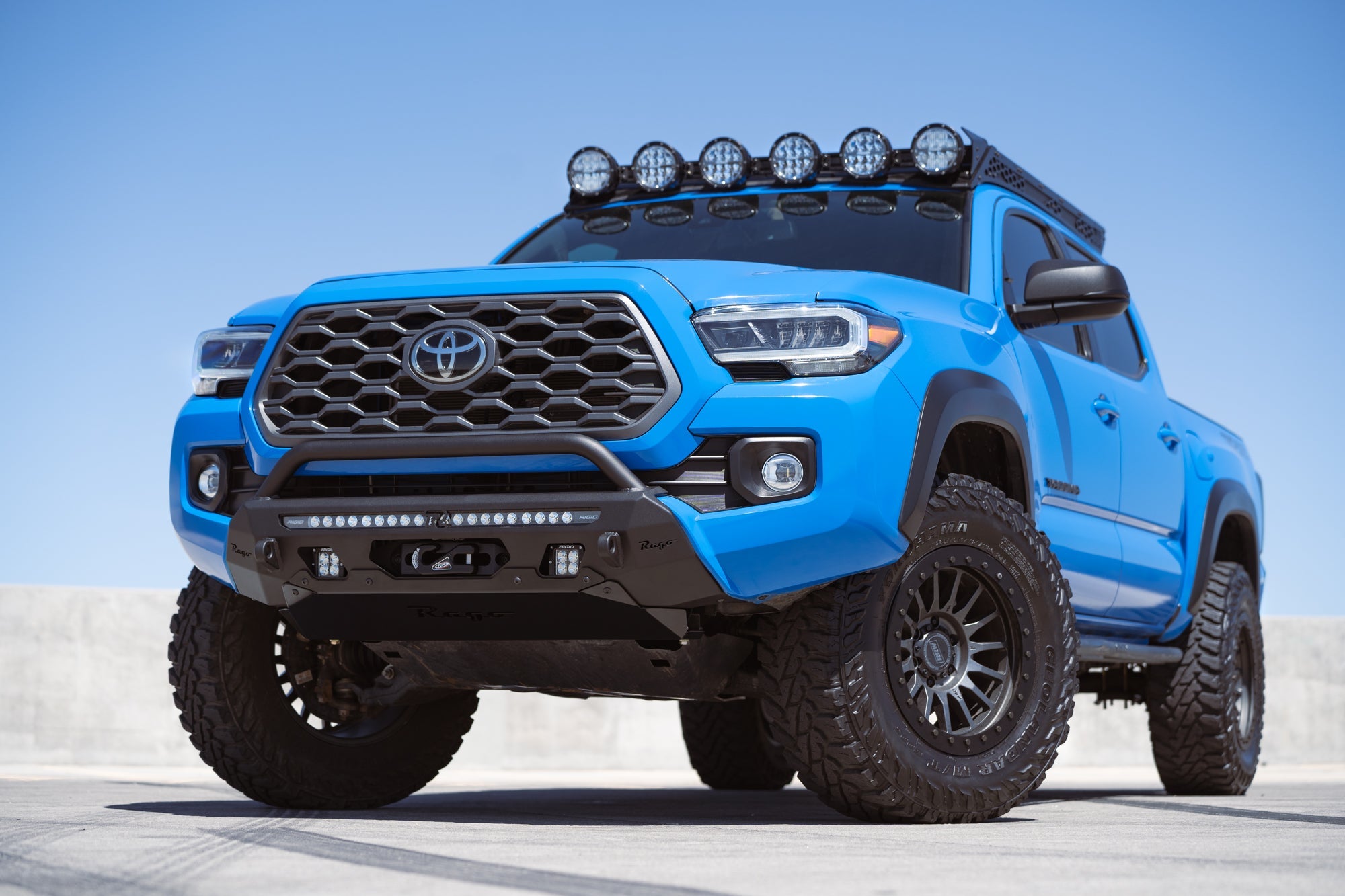 3rd-Gen-Tacoma-Center-Mount-Winch-Front-Bumper-w-Top-Hoop-2 - NVMOS
