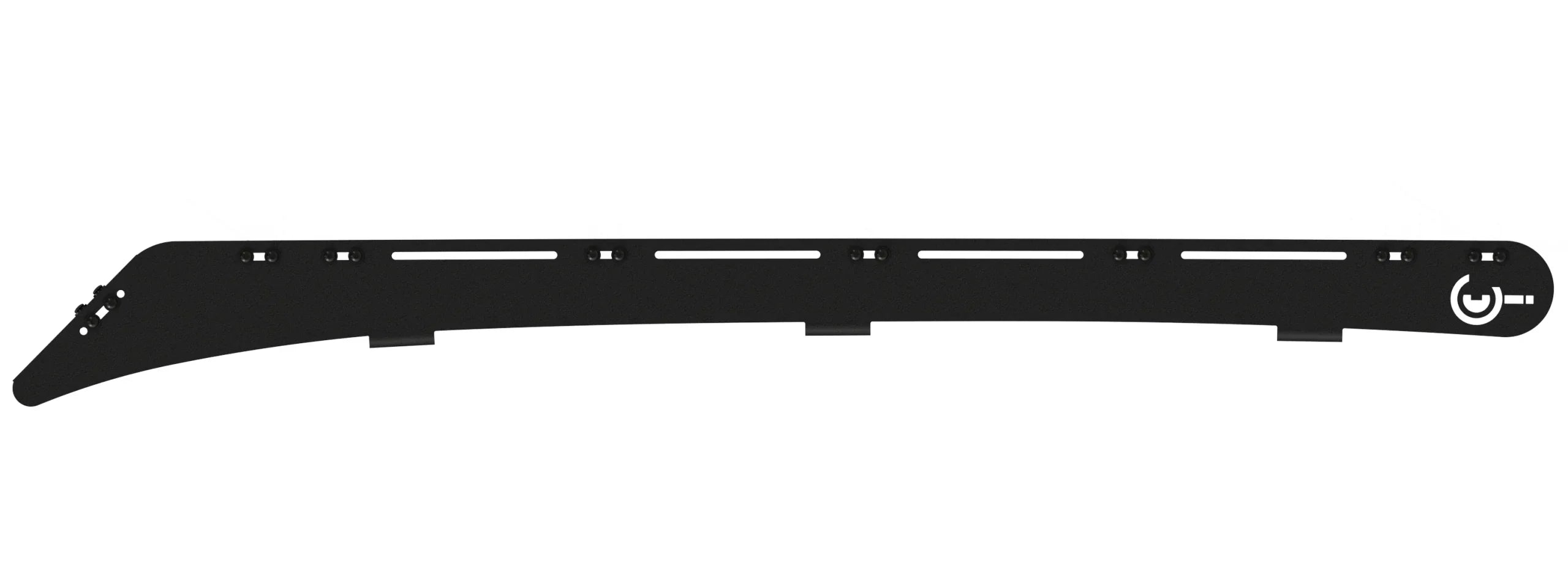 Powder coated black molle panel designed for 3rd Gen Toyota Tundra Double Cab interior storage