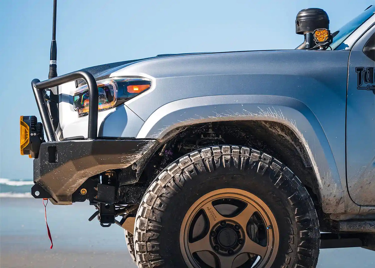 3rd-gen-tacoma-front-bumper-with-bull-bar-side-profile - NVMOS