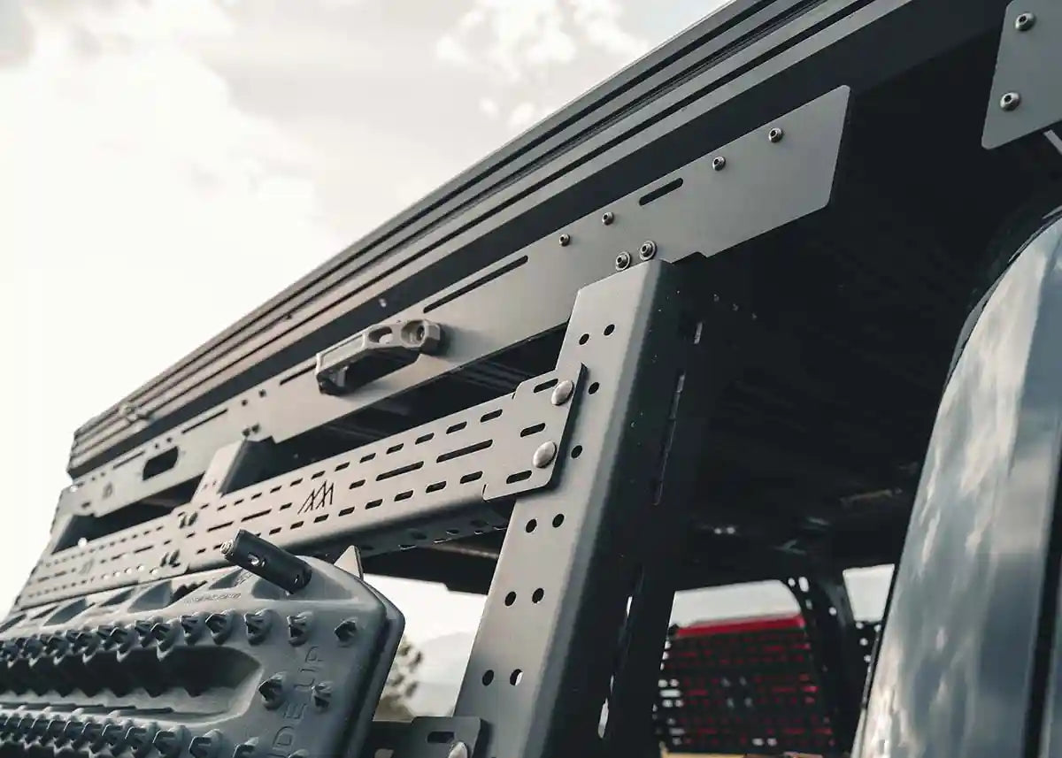 3rd-gen-toyota-tundra-bed-rack-driftr-topper-cargo-carrier-front - NVMOS
