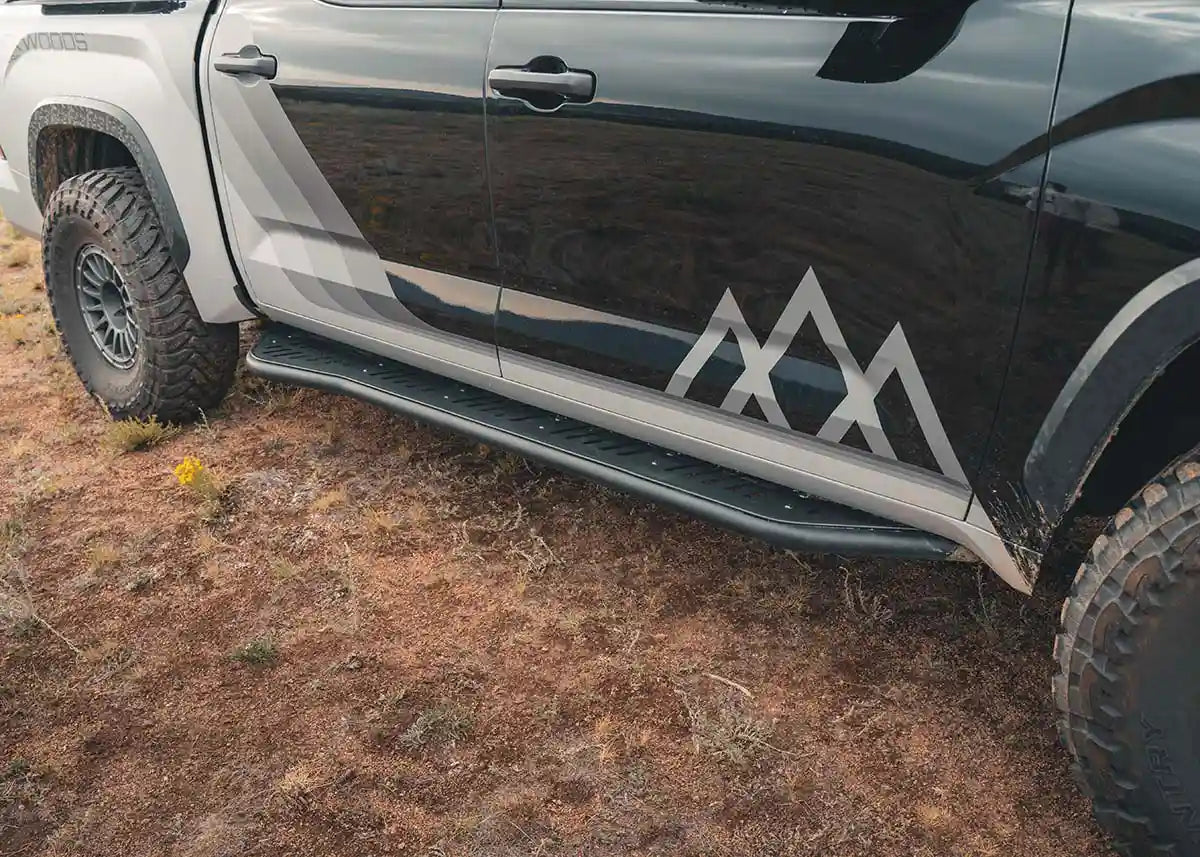 3rd-gen-toyota-tundra-rock-sliders-installed - NVMOS