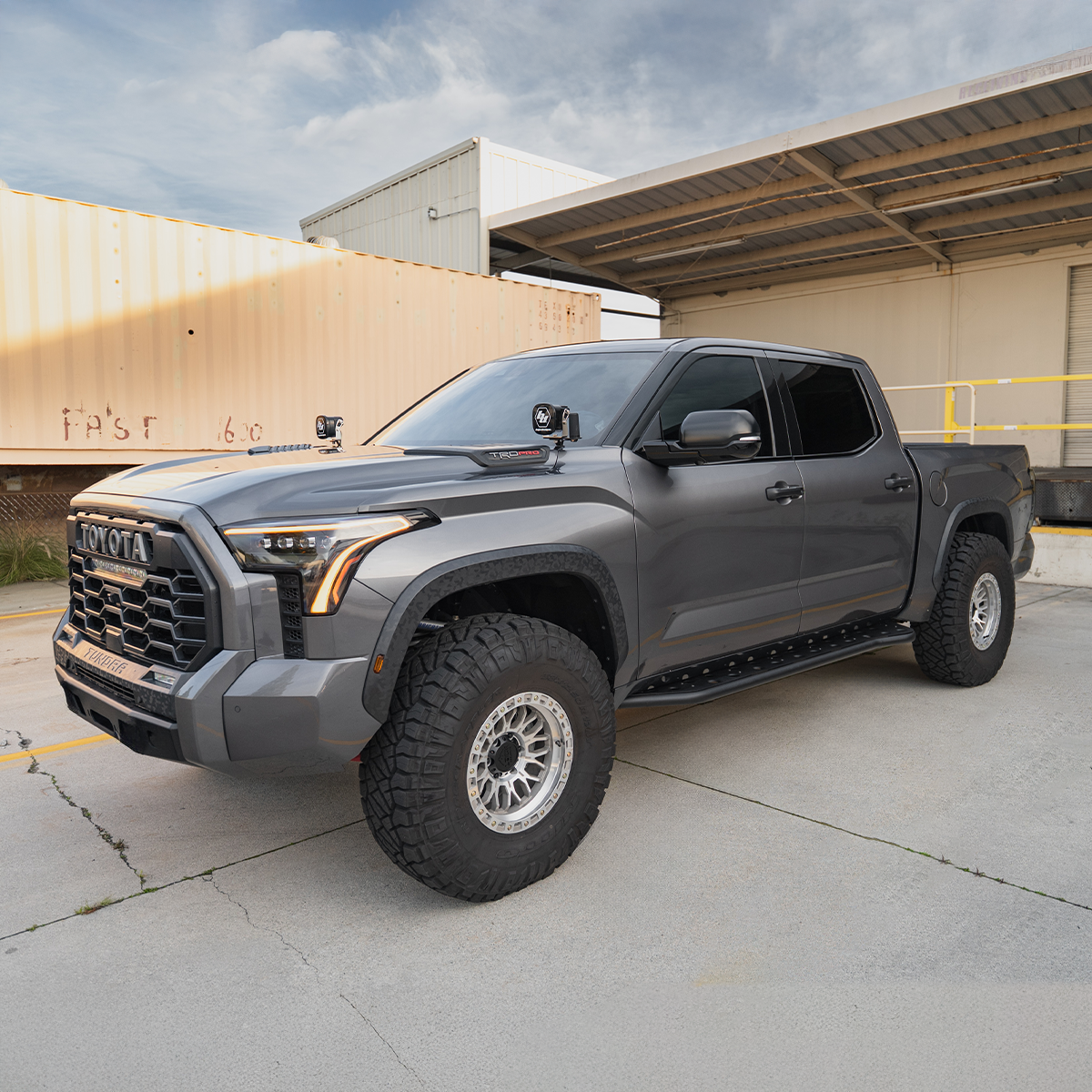 Cali Raised LED Rock Sliders For 2022+ Toyota Tundra