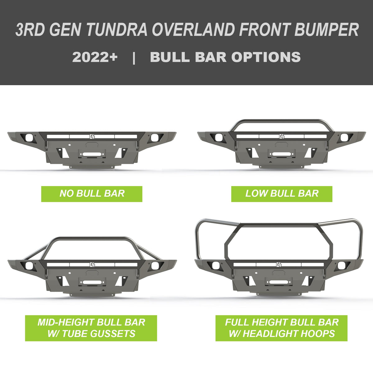 C4 Fabrication Tundra Overland Series Front Bumper / 3rd Gen / 2022+