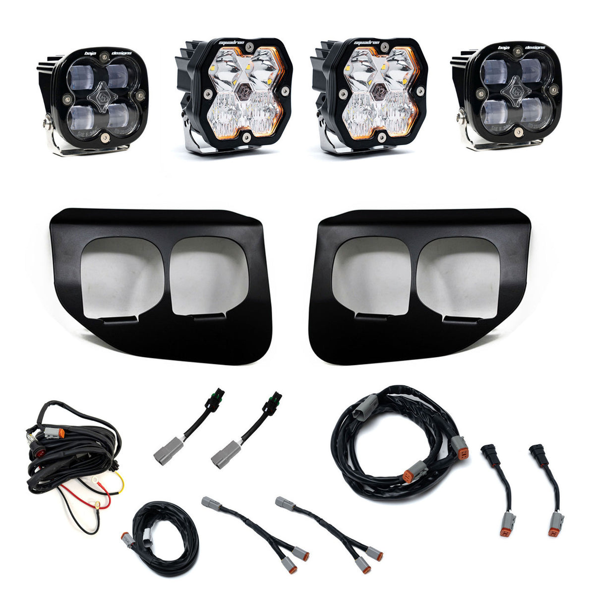 Baja Designs Squadron 2.0 Sport/Squadron SAE Dual Fog Pocket Light Kit - Ford 2020-22 F-250/350 Super Duty