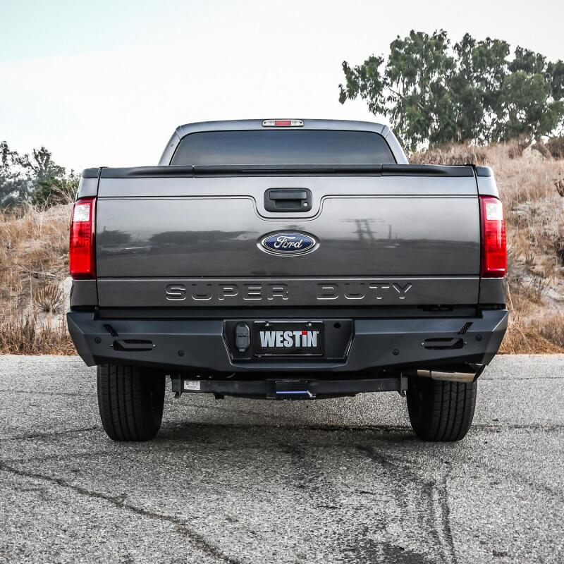 Westin Pro-Series Rear Bumper, Textured Black, fits Ford F-250/F-350 Super Duty