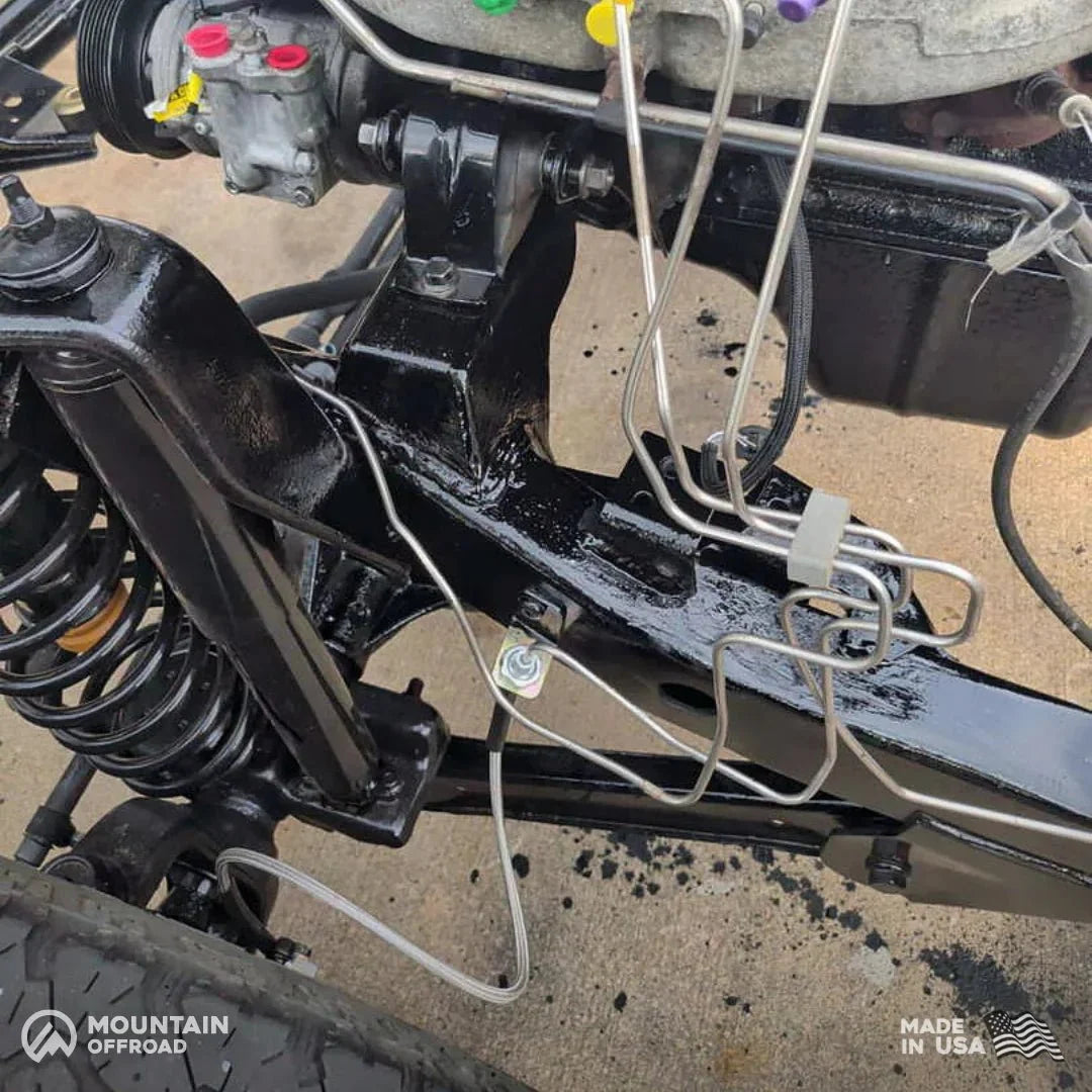 M.O.R.E. 4.0L motor mount frame horn conversion for Jeep Wrangler TJ 1997-2006 - view 3