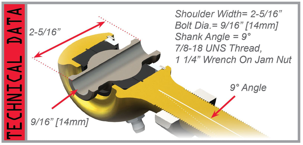 TeraFlex JK small rear upper offset adjustable control arm joint right hand thread for Jeep Wrangler JK