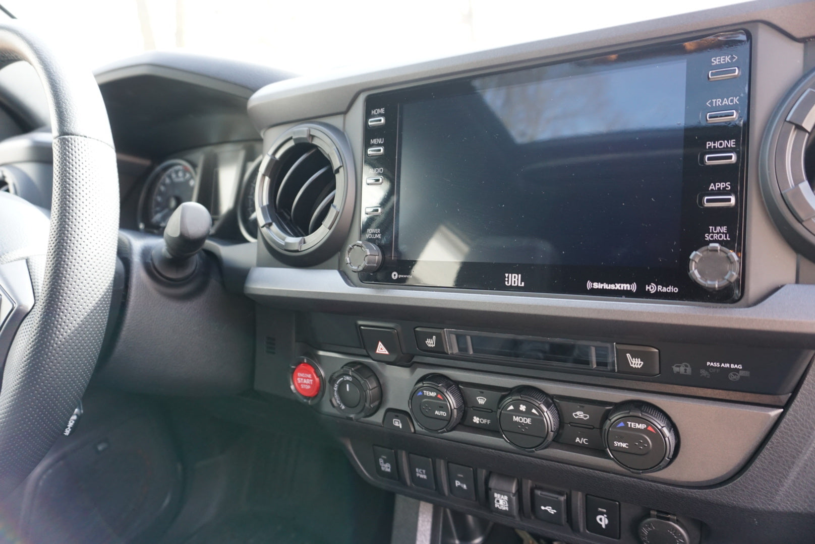 Start Button Ring + 4x4 Knob (2016-2023 Tacoma / 2020-2021 Tundra) - BLACK