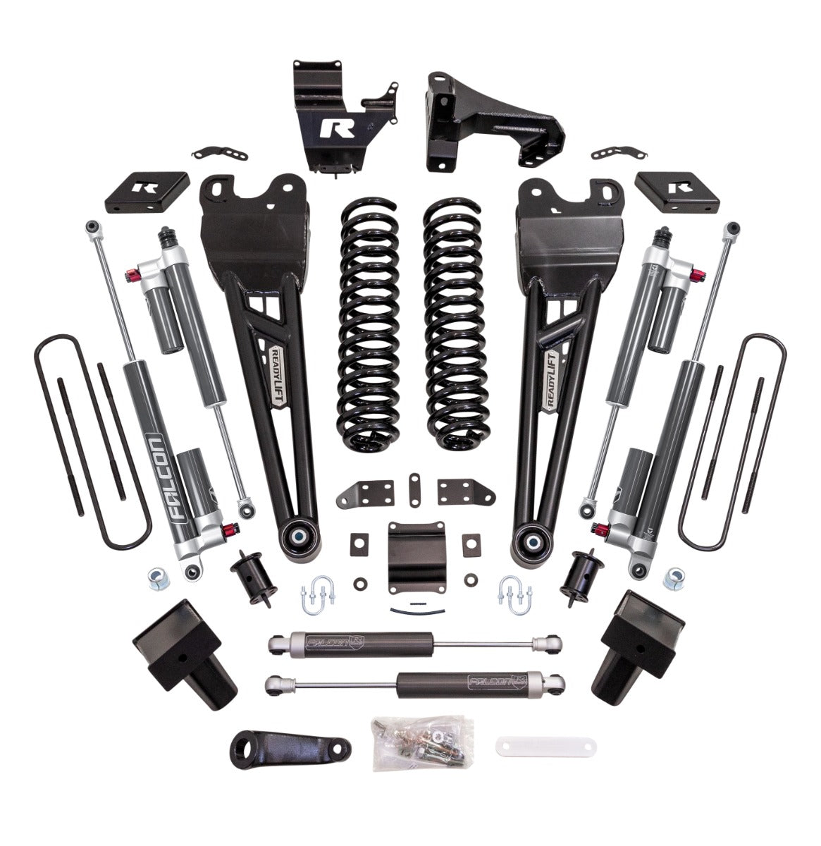 ReadyLIFT 6" Coil Spring Suspension System with Falcon MAX3.3 Shocks and Radius Arms - 2023-2026 Ford Super Duty F250/F350 4WD