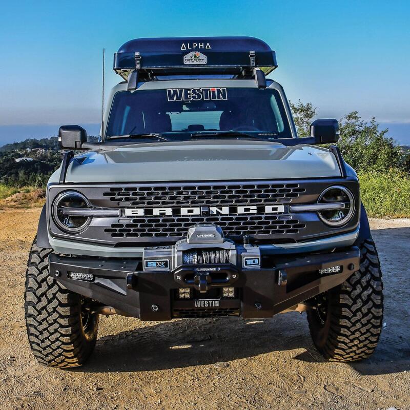 Westin XTS Winch-Ready Front Bumper, With Sensors, fits Ford Bronco