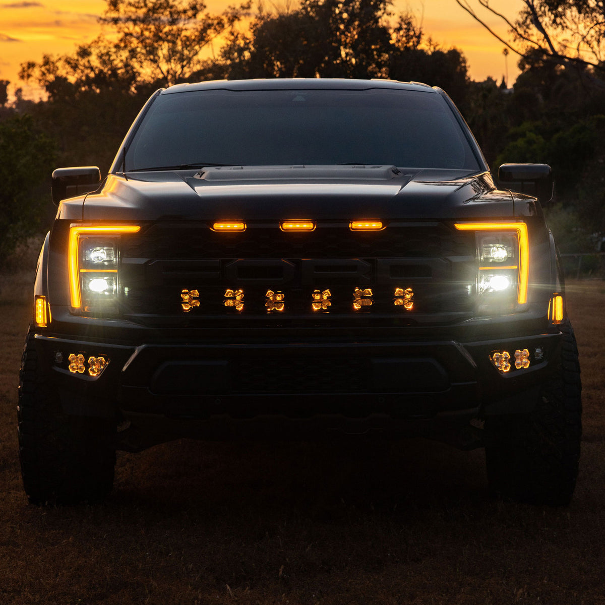 Baja Designs Squadron 2.0 Pro Behind-the-Grille Light Kit - Ford 2021-26 F-150 Raptor, 2024-26 F-150 Raptor 37/R