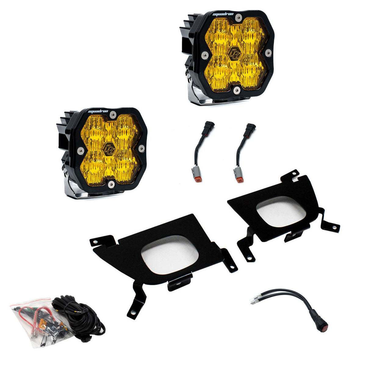 Baja Designs Squadron 2.0 Sport Fog Pocket Light Kit - Chevy 2019-22 Silverado 1500; 2020-22 2500HD/3500HD
