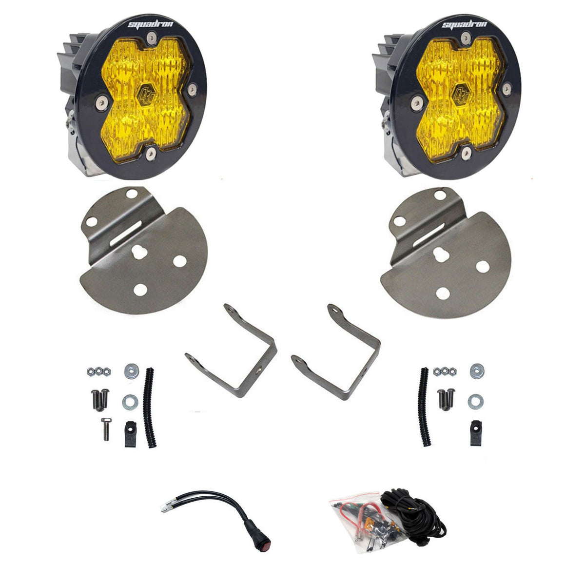 Baja Designs Squadron-R 2.0 Sport Fog Pocket Light Kit - Chevy/GMC 2015-19 Colorado/Canyon/Silverado/Sierra/2500HD/3500HD