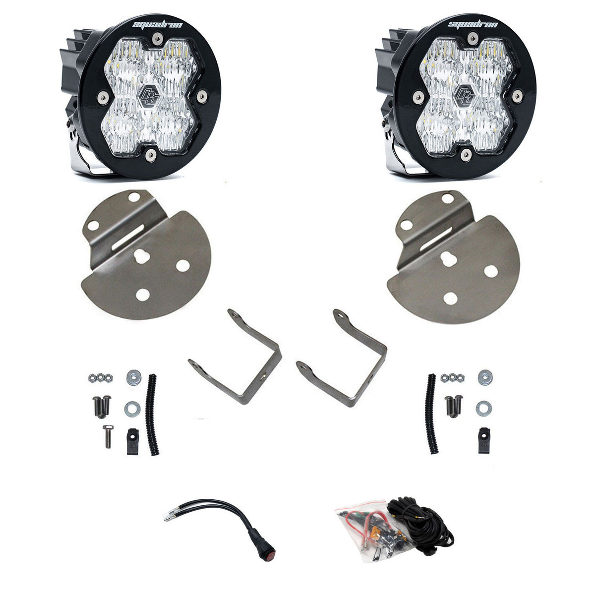 Baja Designs Squadron-R 2.0 Sport Fog Pocket Light Kit - Chevy/GMC 2015-19 Colorado/Canyon/Silverado/Sierra/2500HD/3500HD