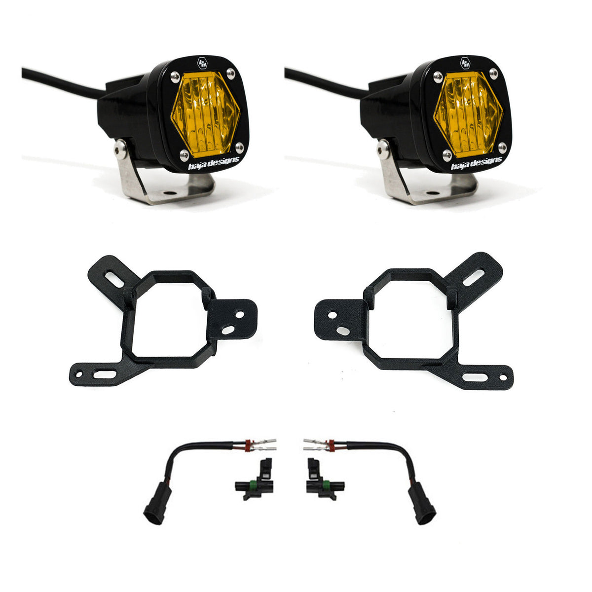 Baja Designs S1 Fog Pocket Light Kit - GMC/Chevy 2023-2026 Canyon/Colorado; 2024-2026 Yukon, 2500/3500; 2022-2026 Sierra 1500 AT4-X
