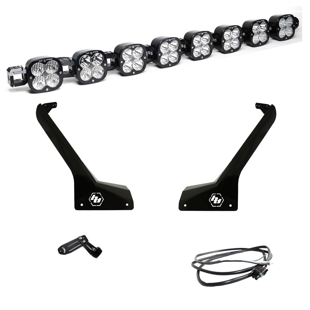 Baja Designs Jeep JL/JT 8XL Linkable Roof Mount Light Kit - Jeep 2020-2026 Gladiator; 2018-2026 Wrangler JL; Exc. Rubicon 392, Mojave, 4xE