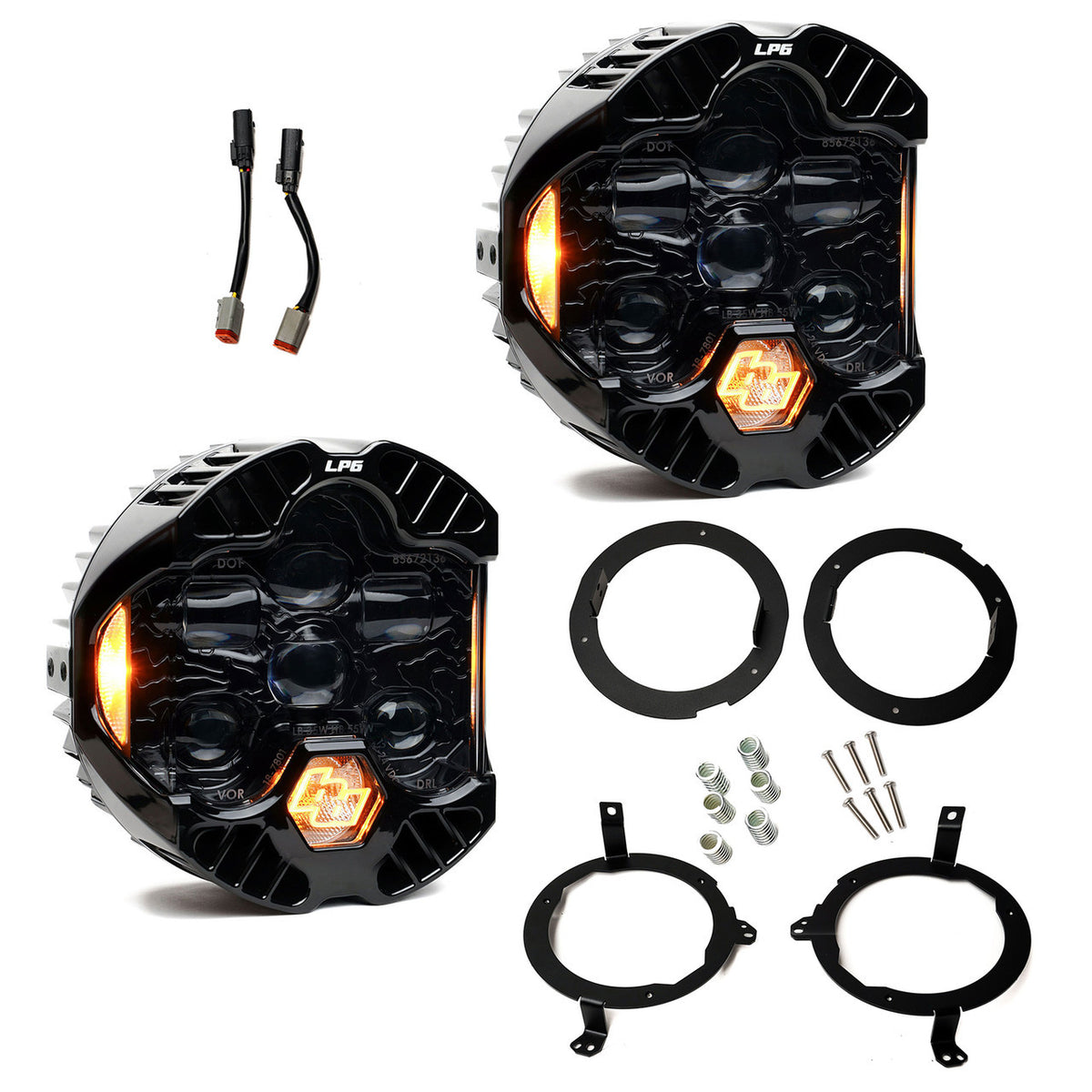Baja Designs DOT LP6 LED Headlight Kit - Jeep 2018-2026 Wrangler JL; 2020-2026 Gladiator JT; NOTE w/LED Headlights