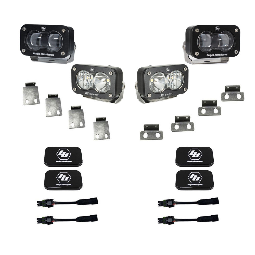 Baja Designs S2 SAE/S2 Sport Fog Pocket Kit - Ford 2021-2026 F-150 Raptor; 2023-2026 Bronco Raptor, 2024-2026 F-150 Raptor 37/R