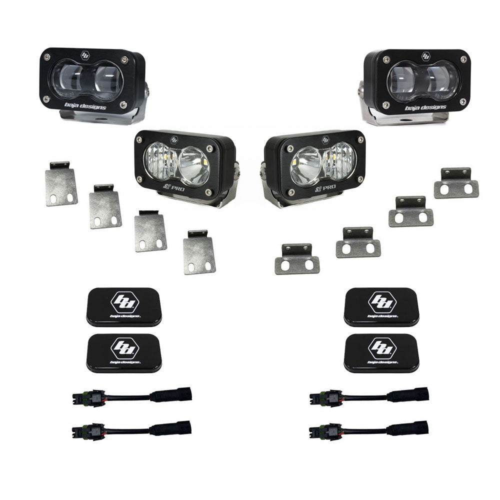 Baja Designs S2 SAE/S2 Pro Fog Pocket Kit - Ford 2021-2026 F-150 Raptor; 2023-2026 Bronco Raptor, 2024-2026 F-150 Raptor 37/R