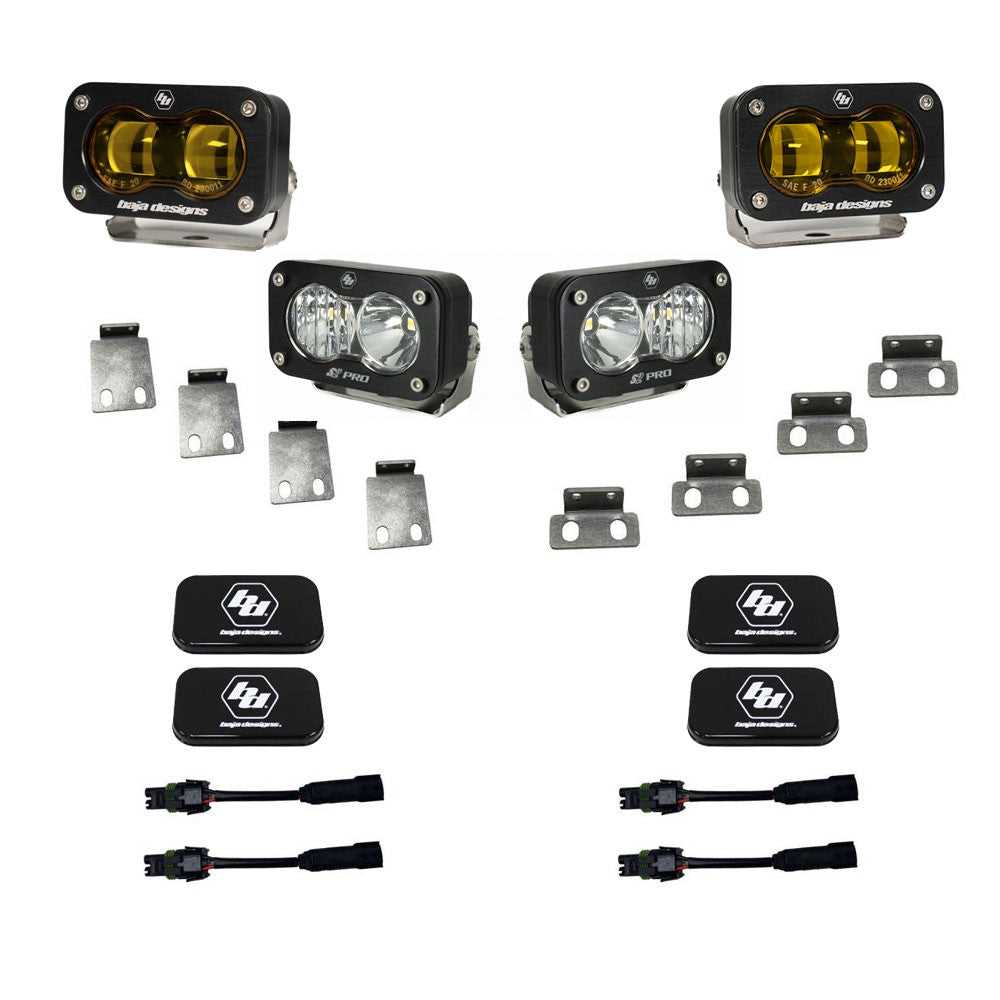 Baja Designs S2 SAE/S2 Pro Fog Pocket Kit - Ford 2021-2026 F-150 Raptor; 2023-2026 Bronco Raptor, 2024-2026 F-150 Raptor 37/R