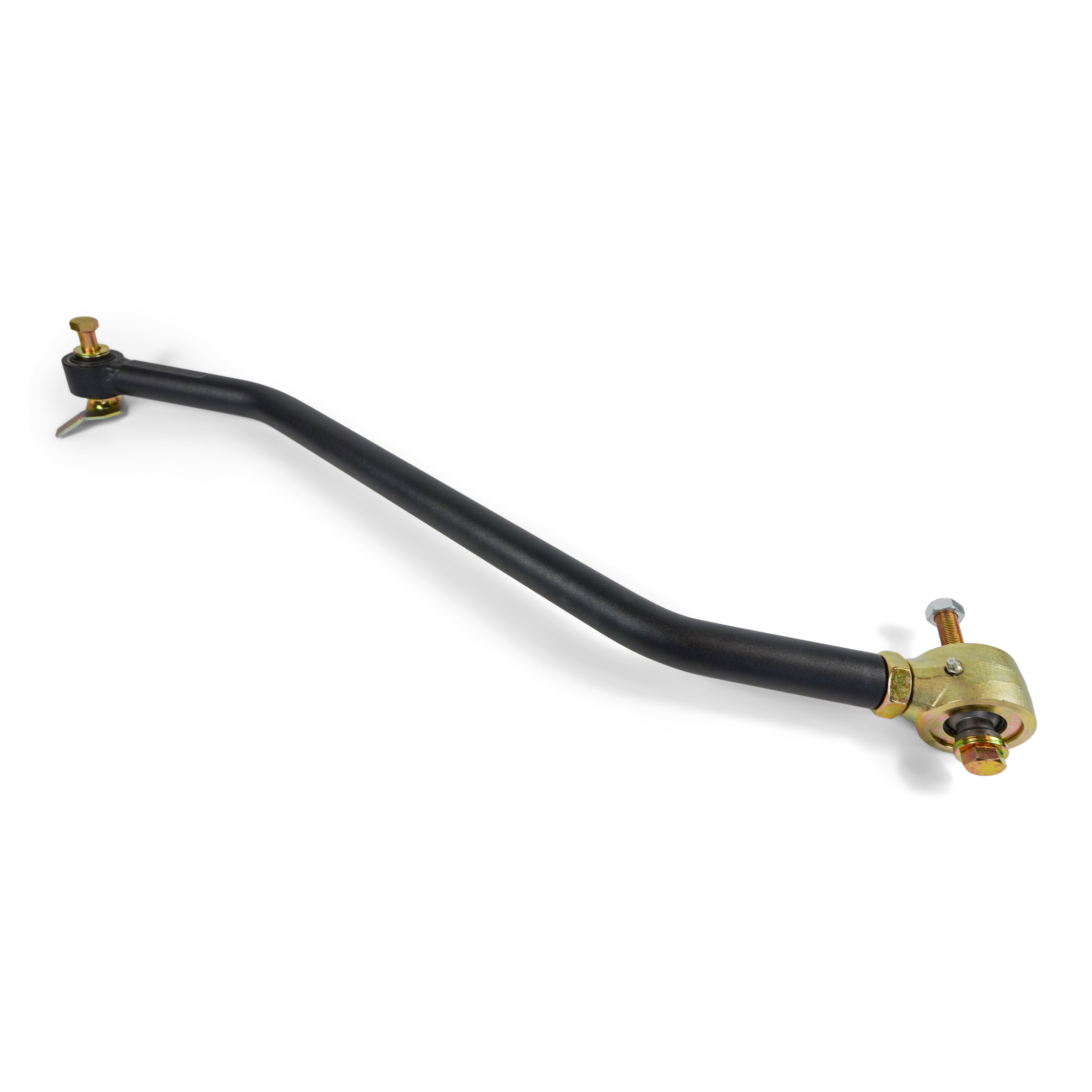 Heavy-duty black track bar for Jeep Wrangler suspension, off-road vehicle accessory