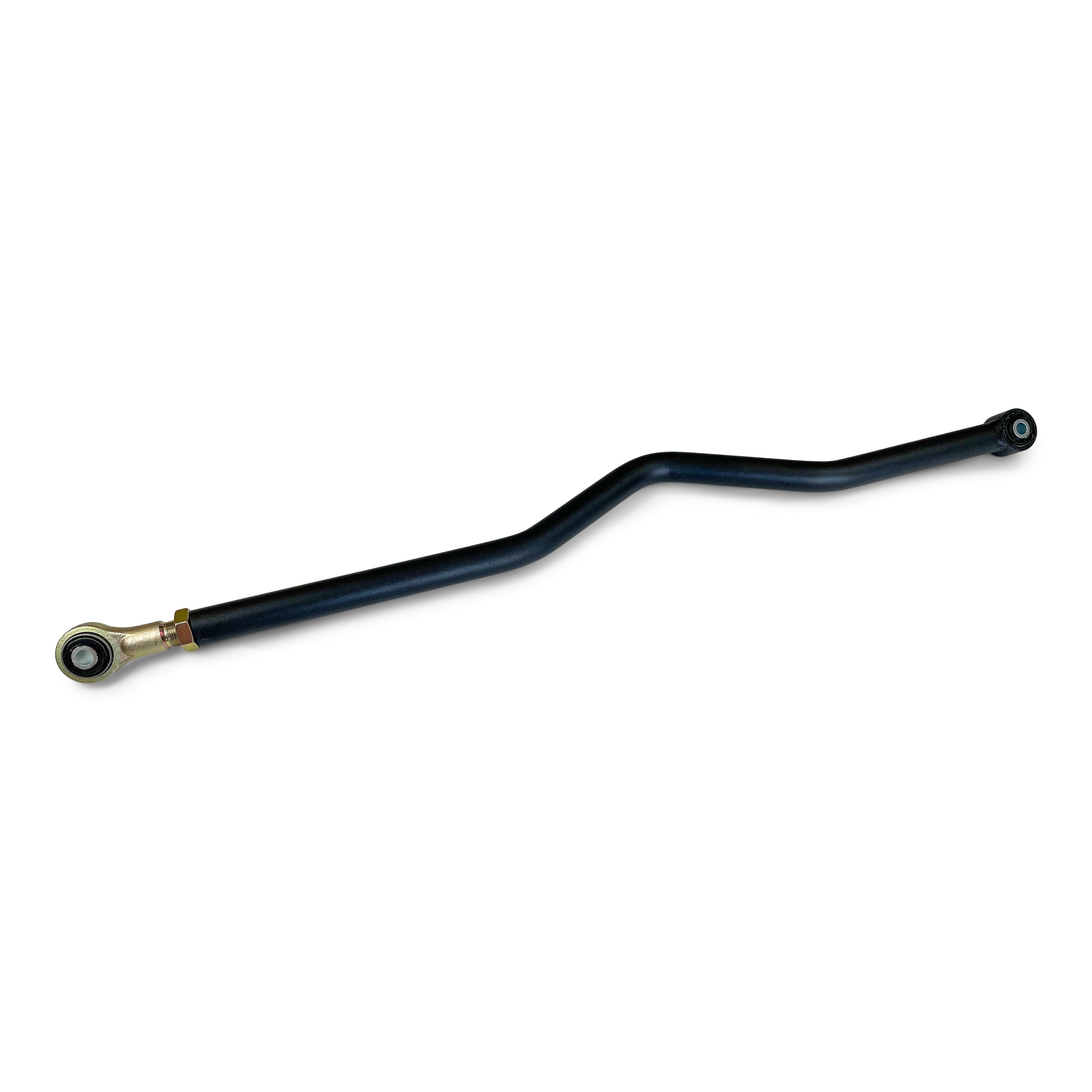 Heavy-duty adjustable track bar for off-road SUVs and trucks, black metal with rod ends