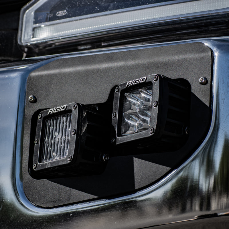 RIGID Dual Fog Light Kit with D-Series SAE and Spot Lights, fits Ford F-250/F-350 Super Duty