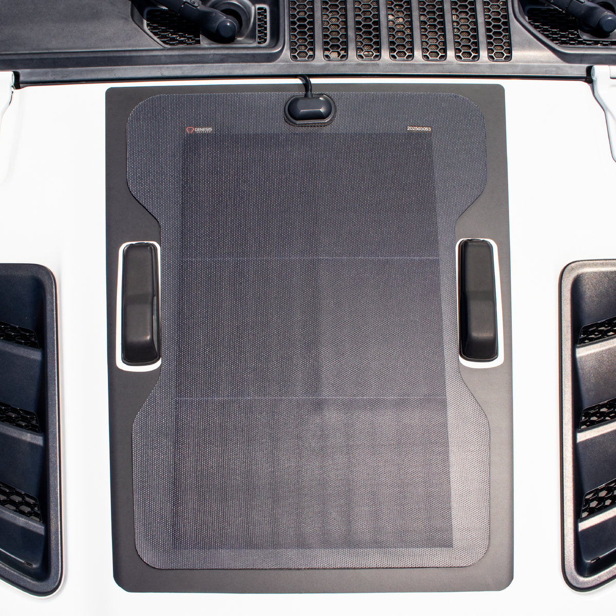 Genesis Offroad 45W hood solar panel for Jeep Wrangler and Gladiator Rubicon