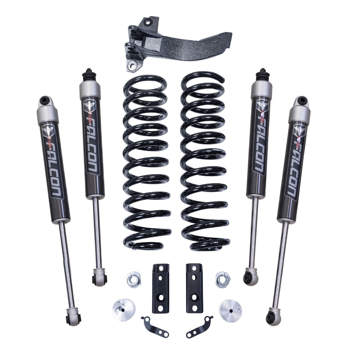 ReadyLIFT 2.5" Coil Spring Front Lift Kit W/Falcon 2.1 Monotube Shocks Front/Rear - Ford Super Duty Diesel 4WD 2020-2026
