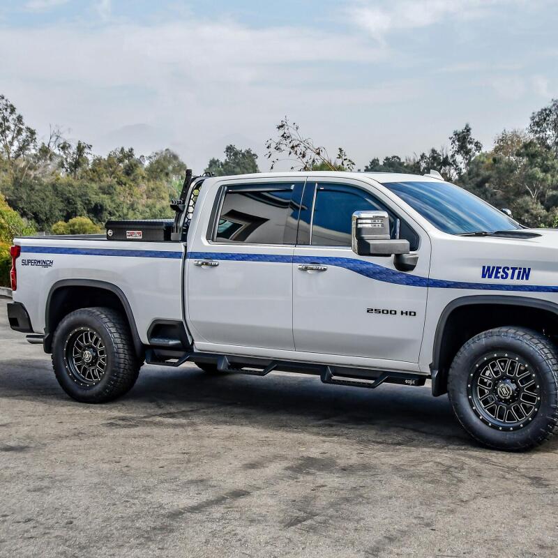 Westin HDX Drop Wheel-to-Wheel Nerf Step Bars, Crew Cab, 6.5 ft. Bed, fits Chevy Silverado HD 2500/3500