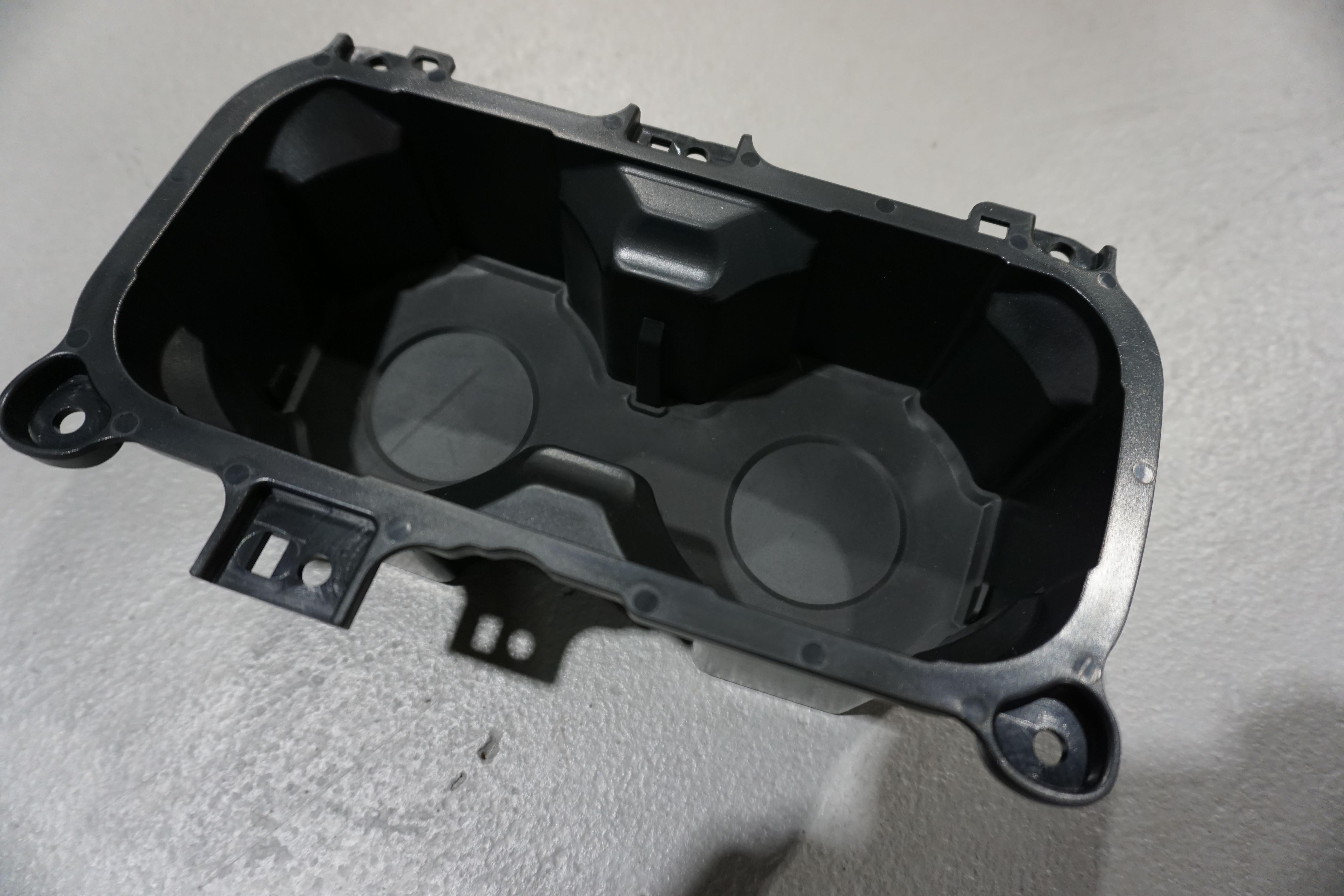 Oversize Cup Holder with Tray (2016-2023 Tacoma) - BLACK