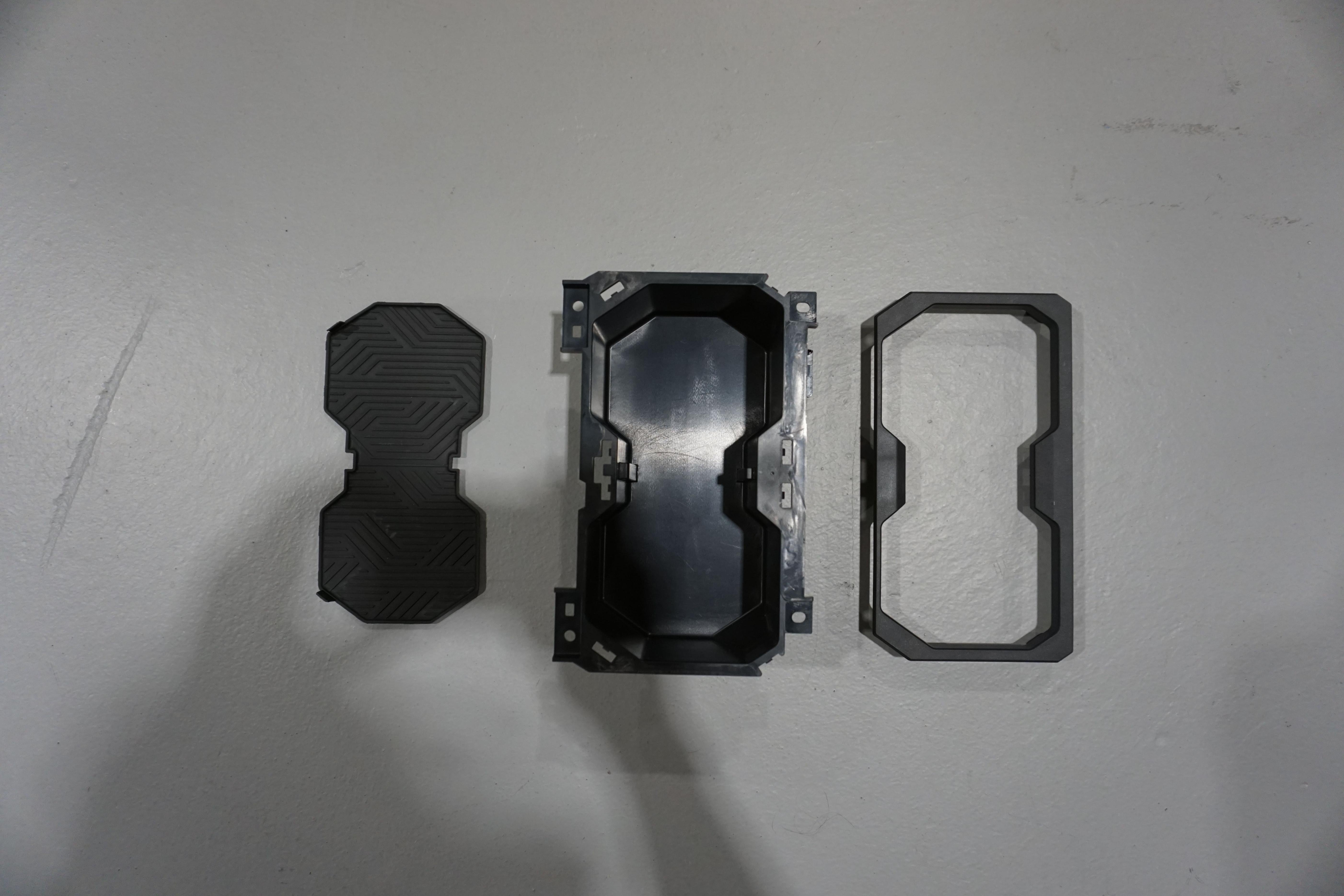 Oversize Cup Holder (2024+ Tacoma) - LUNAR ROCK/BLACK