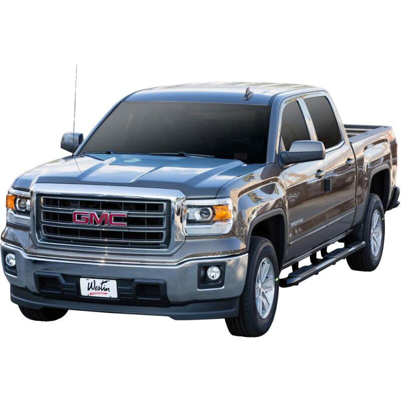 Westin PRO TRAXX 5 Wheel-to-Wheel Oval Nerf Step Bars, Crew Cab, 5.5 ft. Bed, fits Chevy Silverado 1500
