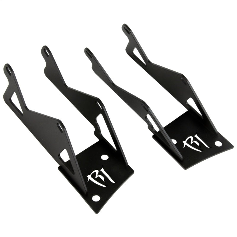 RIGID Double A-Pillar Light Mount for Dually/D2 Lights, Pair, fits Jeep Wrangler