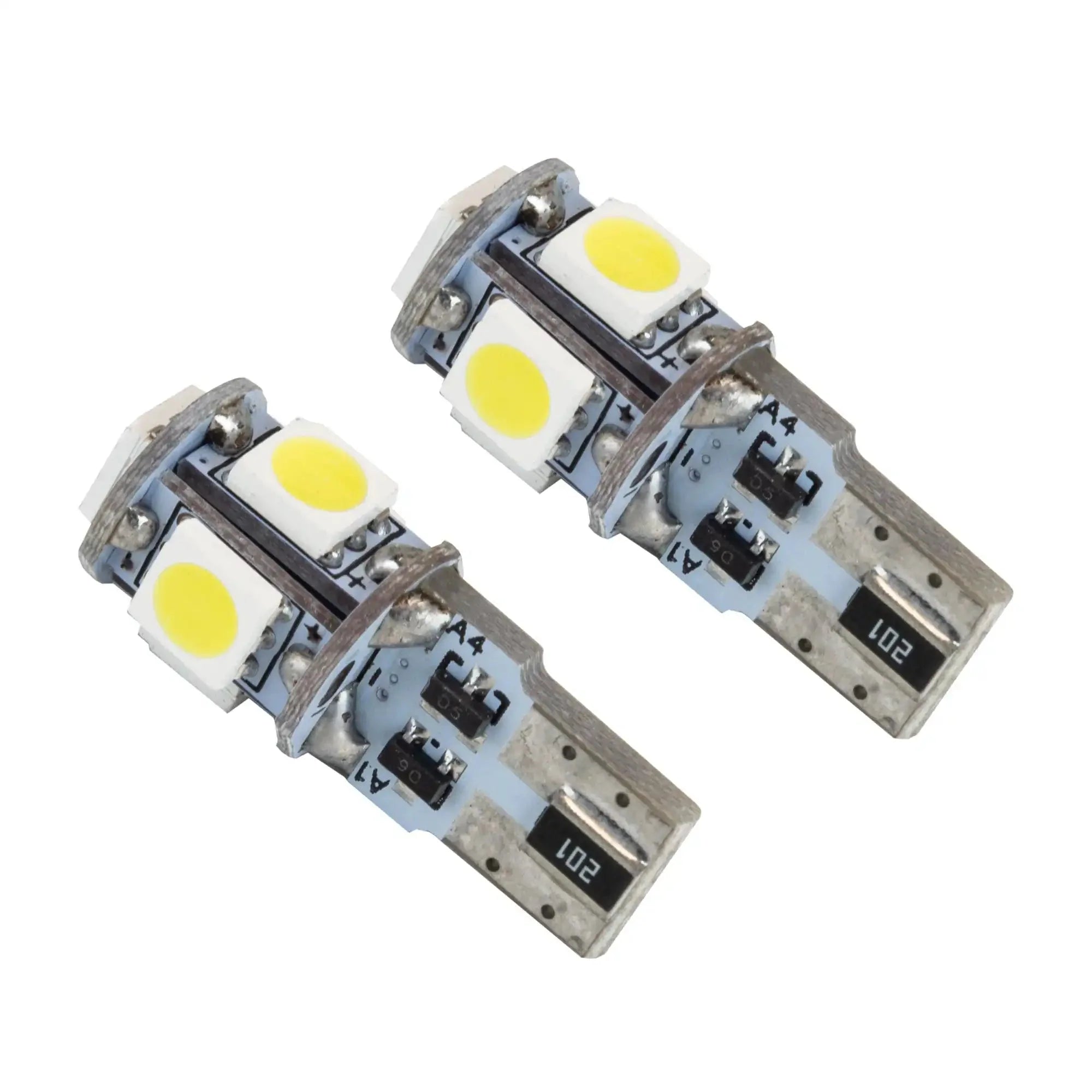 Pair of T10 wedge LED bulbs for off-road vehicle interior or exterior lighting